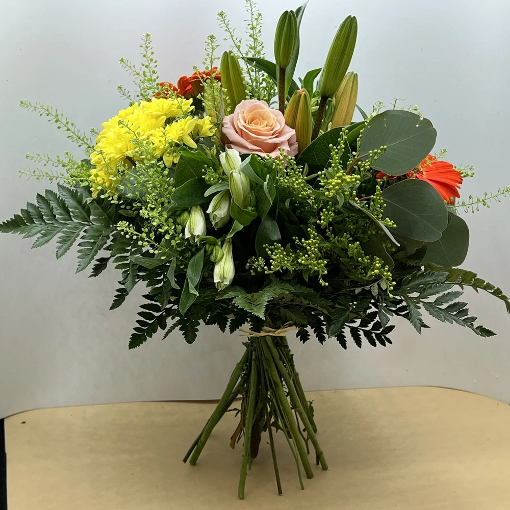 Bouquet de fleurs champêtre pastel ou coloré ou blanc – Image 4